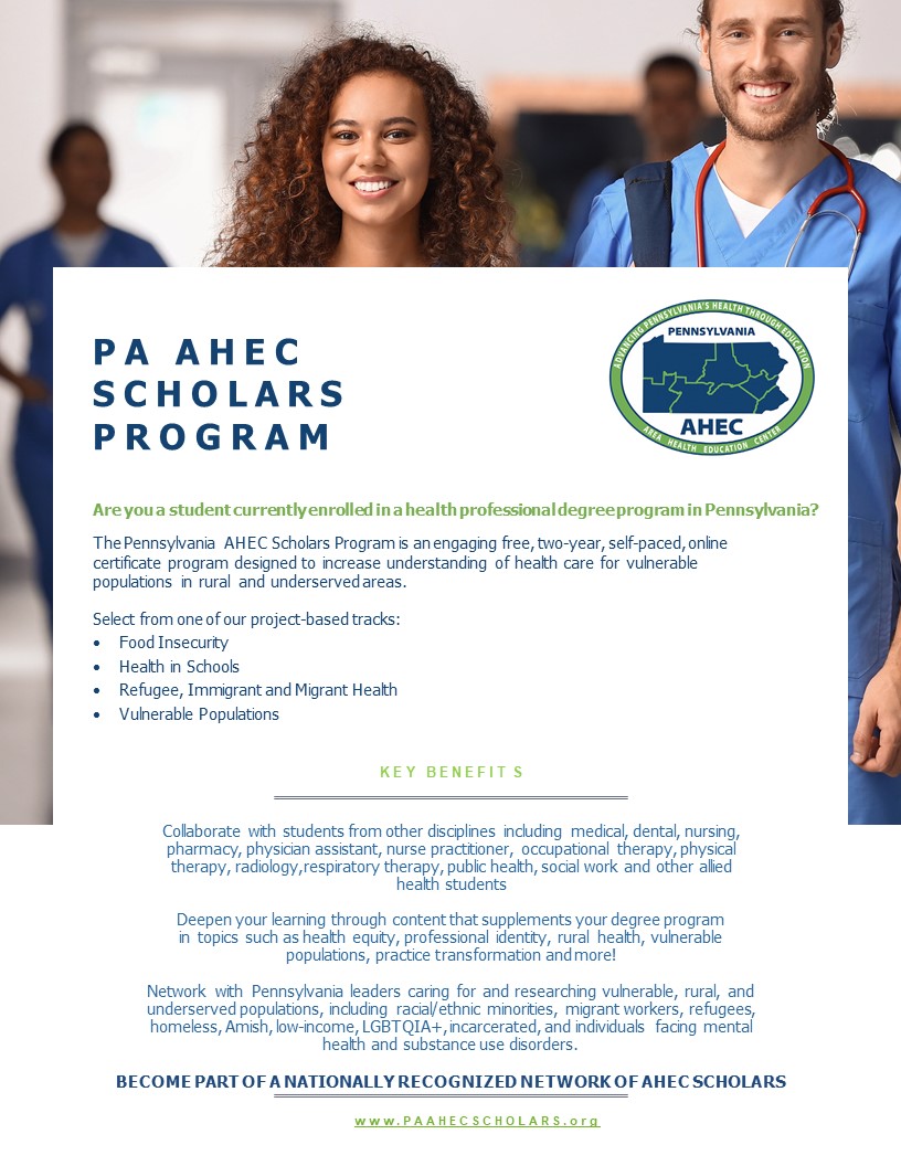 AHEC Scholars Program - Click to learn more
